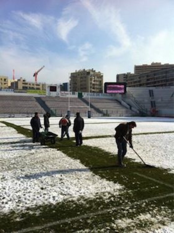 Mayol sous la neige