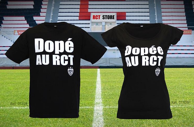 Photo: Le RCT lance la vente des t-shirts « Dopé au RCT »